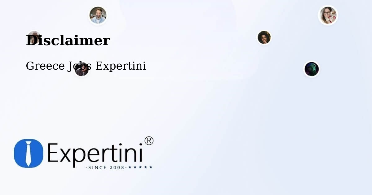 Disclaimer – Thérmo - Greece Jobs Expertini